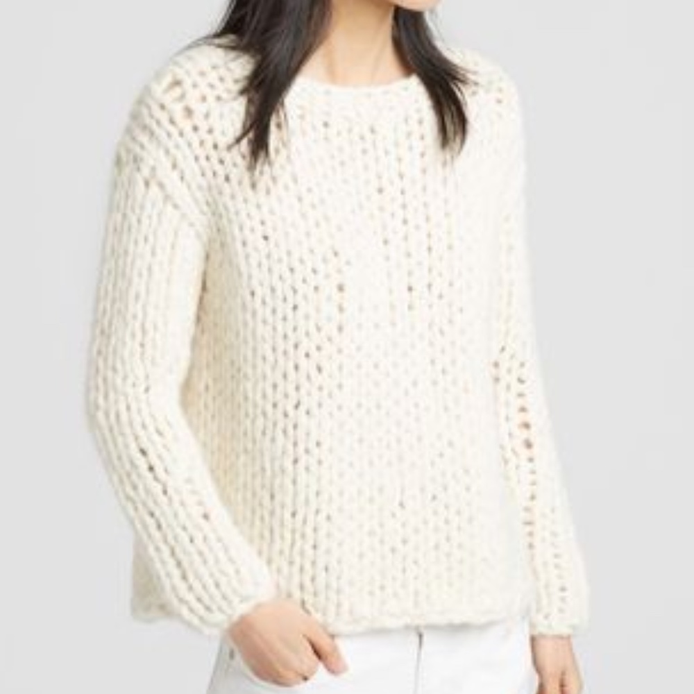 Hand-knit Peruvian Alpaca Sweater - Eileen Fisher
